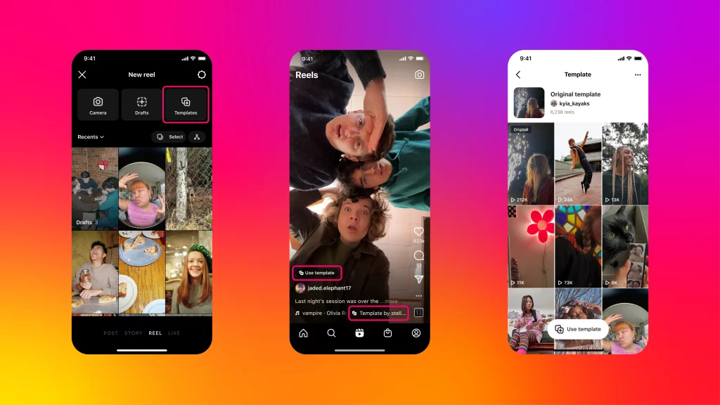Instagram Reels Upgrades; Expands Video Templates - [SMK] Social Media ...