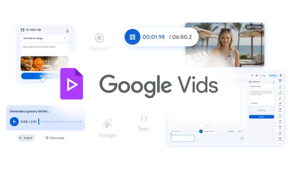 Google Bolsters AI Video Tool “Vids”
